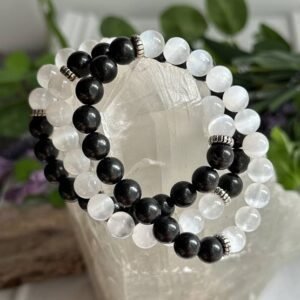 protection shungite selenite intention braceletd