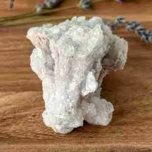 Blue Aragonite raw fluorescent