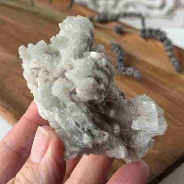 Blue Aragonite (Fluorescent) Cluster