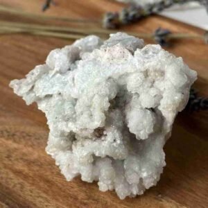 Blue Aragonite raw fluorescent