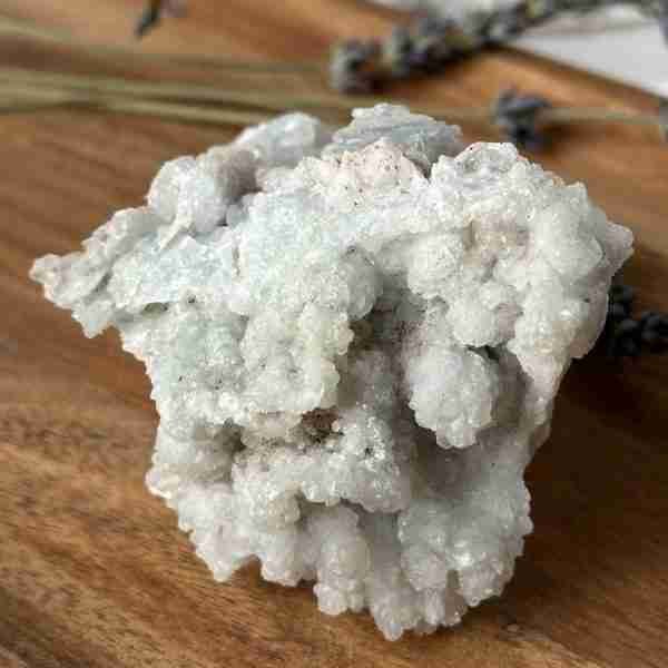 Blue Aragonite (Fluorescent) Cluster