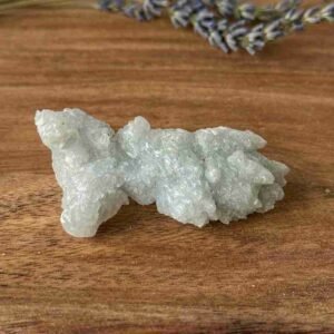 Blue Aragonite raw fluorescent