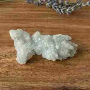 Blue Aragonite raw fluorescent