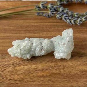 Blue Aragonite raw fluorescent