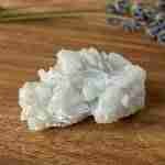 Blue Aragonite raw fluorescent