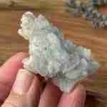 Blue Aragonite raw fluorescent