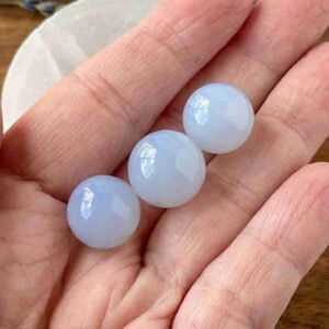 Blue Chalcedony mini spheres