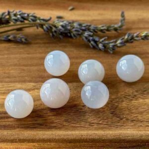 Blue Chalcedony mini spheres