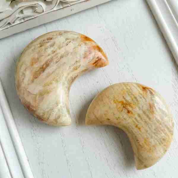 Peach Moonstone Moons
