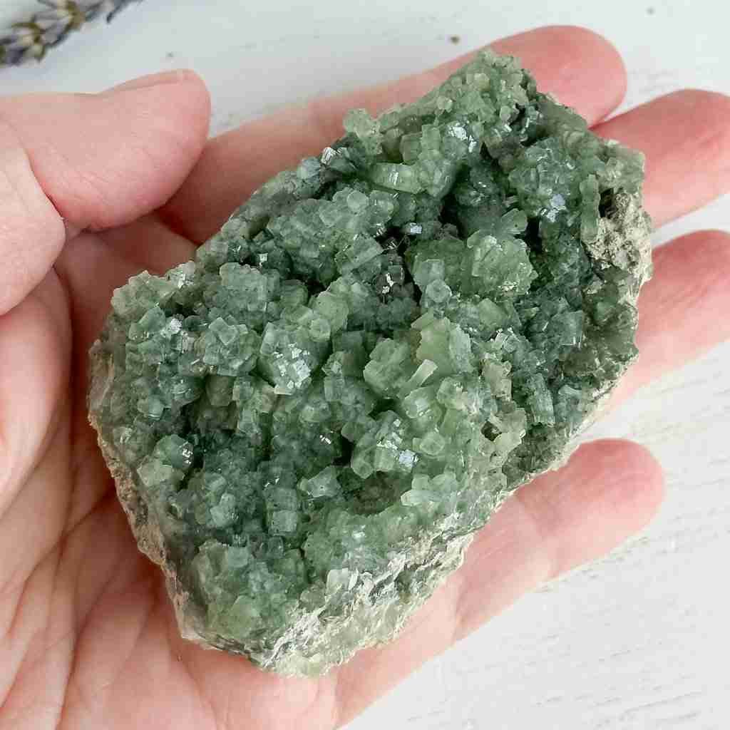 phrenite natural cluster