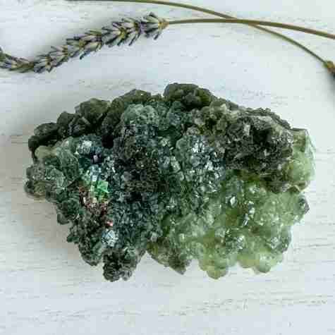 Phrenite natural cluster