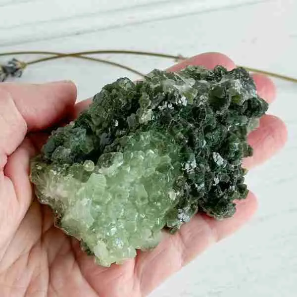 Phrenite natural cluster