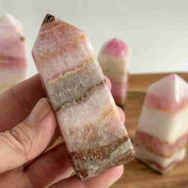 Pink Aragonite Towers