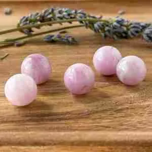 Pink Kunzite mini spheres