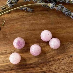 Pink Kunzite mini spheres