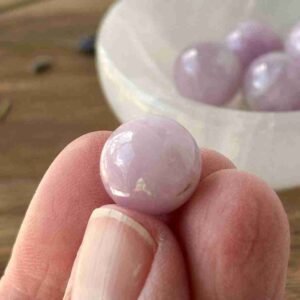 Pink Kunzite mini spheres