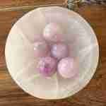 Pink Kunzite mini spheres