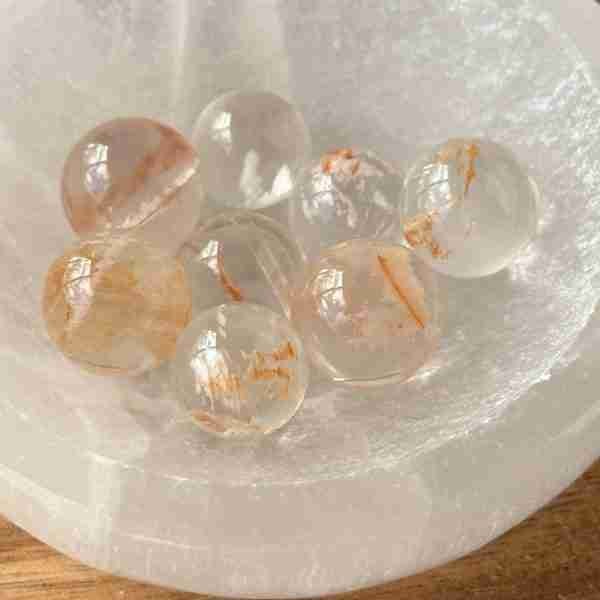 Sericite in Quartz mini sphere