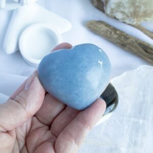 Soul Soother Crystal Set. A calming crystal set for emotional healing and softness—featuring Blue Rose Quartz, Angelite, and Orca Agate