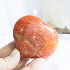 The Creative Spark Set. Crystal set for creativity, joy, and expression—featuring Blood Orange Calcite, Iolite, and Flower Agate