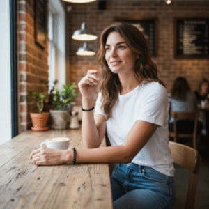 Shungite crystal bracelet with polished black 8mm beads, handmade energy protection jewelry for grounding and EMF shielding