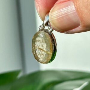 Gold Rutile Quartz Pendant-1