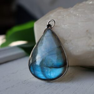 Labradorite Sterling Silver Pendant, a protective stone for intuition and inner magic