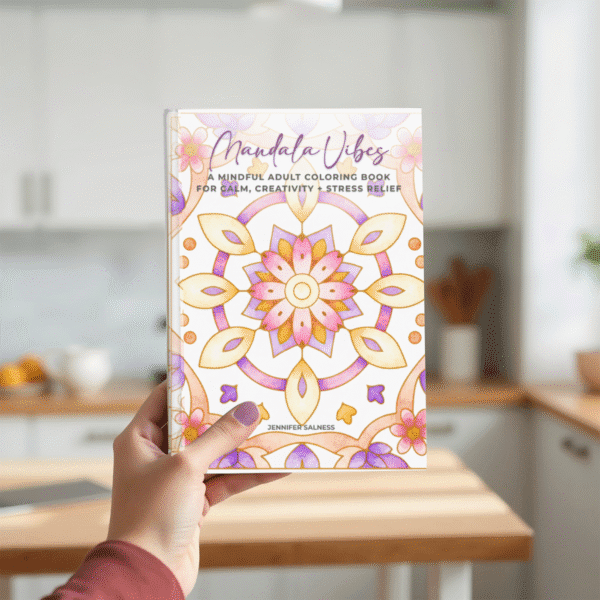 Mandala Vibes adult coloring book for stress relief and calm