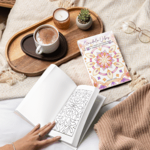 Mandala Vibes adult coloring book for stress relief and calm