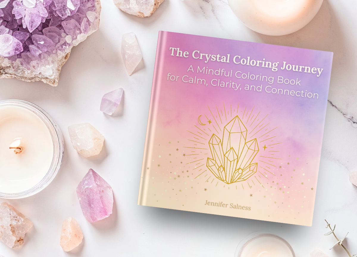 The Crystal Coloring Journey adult mindful coloring book